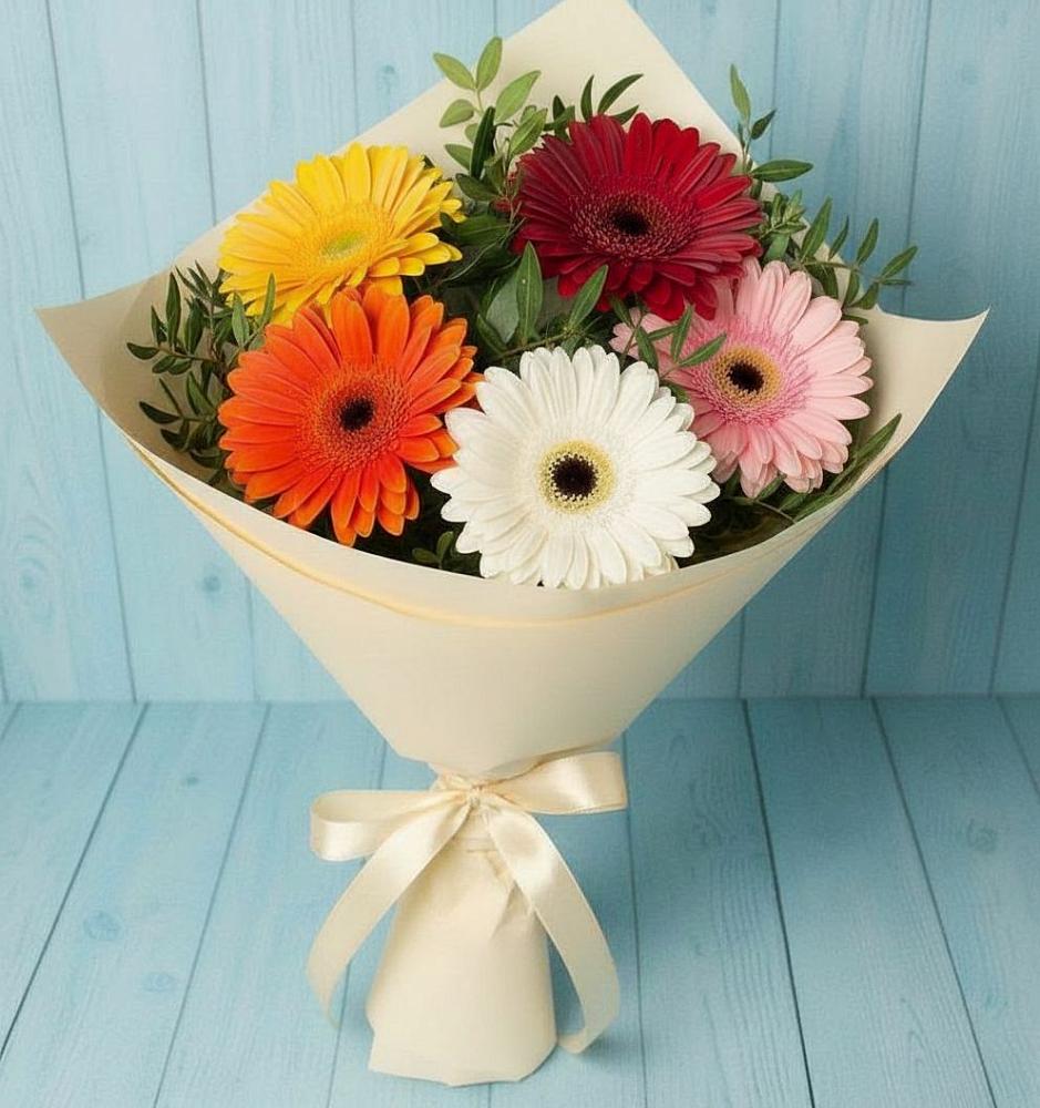 Букет цветов из: Герберы в Михайловка Башкортостан