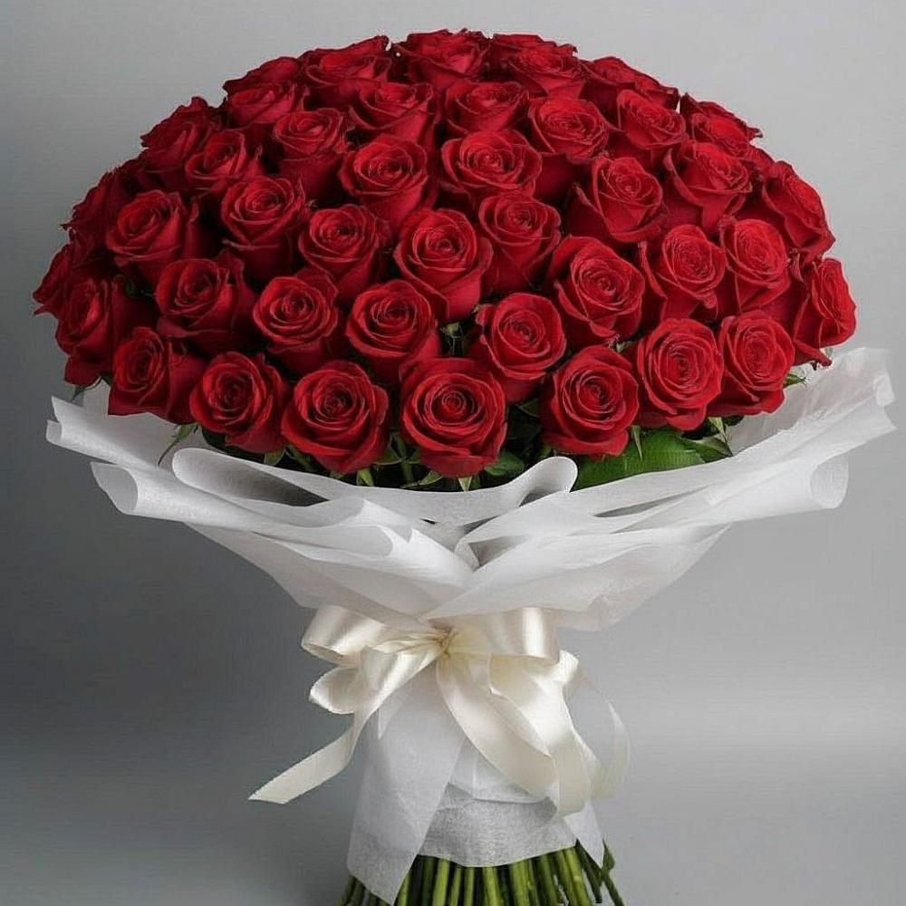 Букет 101 Красная роза Блэк Мэджик в Михайловка Башкортостан