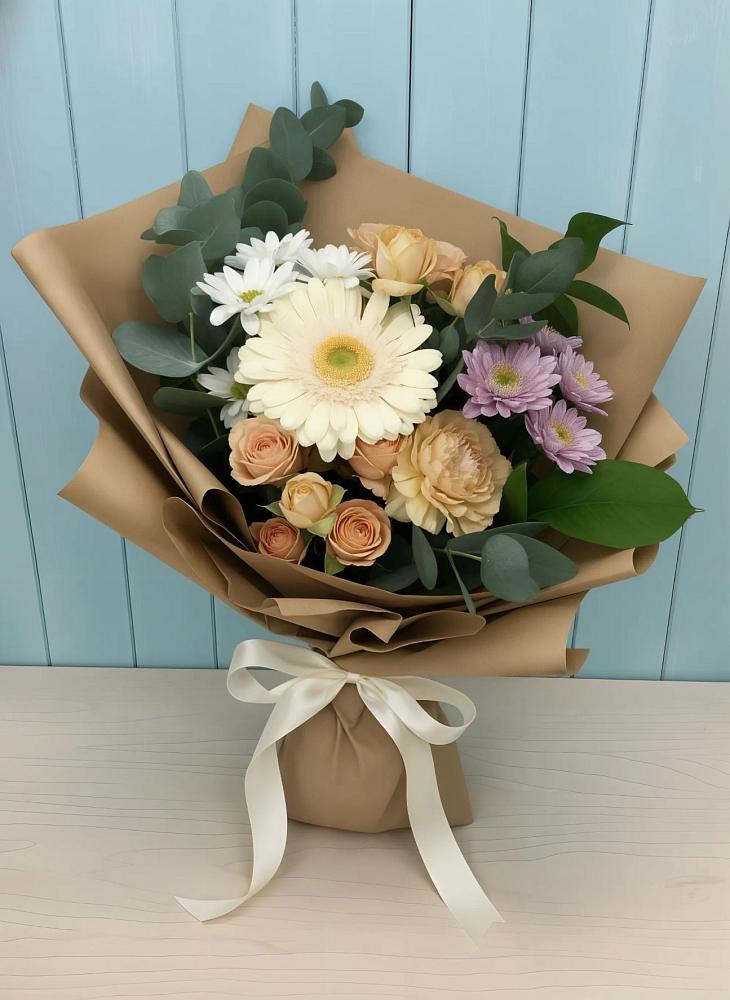 Букет цветов из: Герберы и Хризантемы в Михайловка Башкортостан
