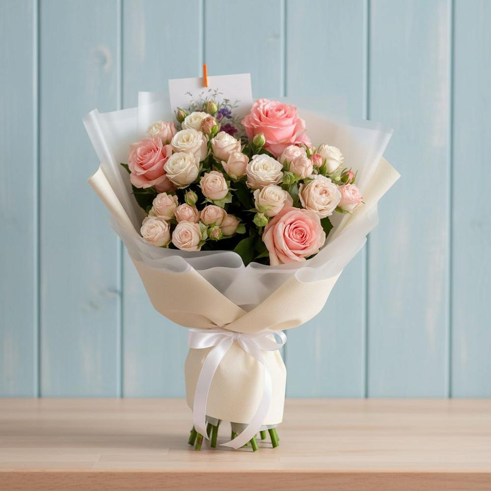 Букет цветов из: Розы в Михайловка Башкортостан