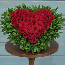 Цветочная композиция из Розы в виде сердца #REPLACE_PRED# Михайловка Башкортостан