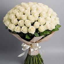 Букет 101 беля роза Белоснежка в Михайловка Башкортостан