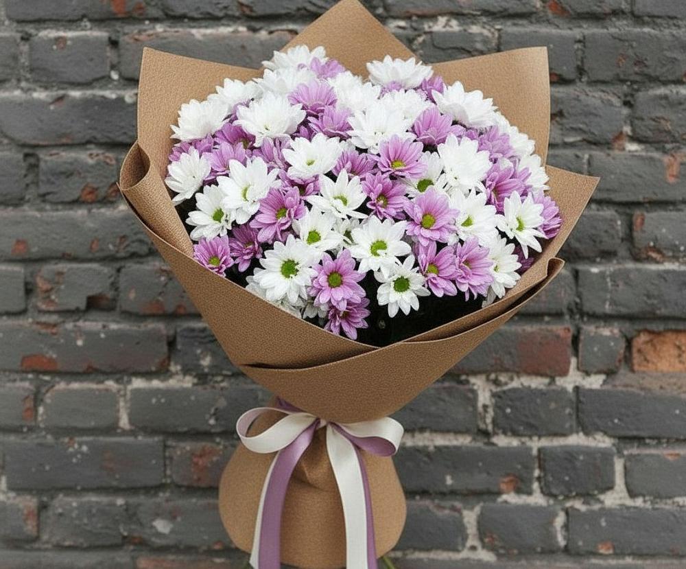 Букет цветов из: Хризантемы в Михайловка Башкортостан