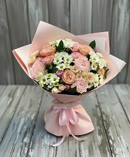 Букет цветов из:  Гвоздики, Розы и Хризантемы в Михайловка Башкортостан