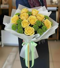 Букет цветов из:  Хризантемы и Розы #REPLACE_PRED# Михайловка Башкортостан