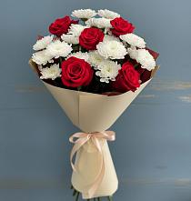 Букет цветов из:  Розы и Хризантемы в Михайловка Башкортостан