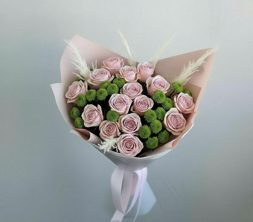 Букет цветов из: Розы и Хризантемы в Михайловка Башкортостан