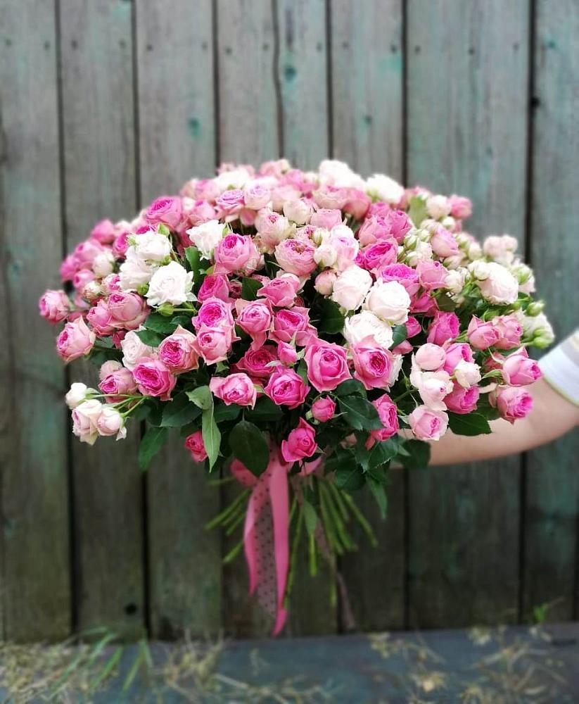 Букет Розовые кустовые розы Натали и Лав Лидия в Михайловка Башкортостан