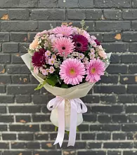Букет цветов из:  Герберы и Хризантемы #REPLACE_PRED# Михайловка Башкортостан