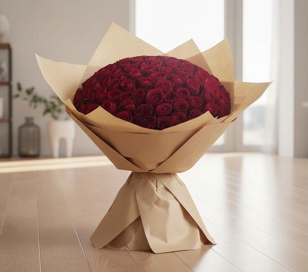 Букет 101 Красная роза в Михайловка Башкортостан