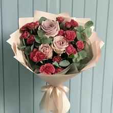 Букет цветов из:  Гвоздики и Розы в Михайловка Башкортостан