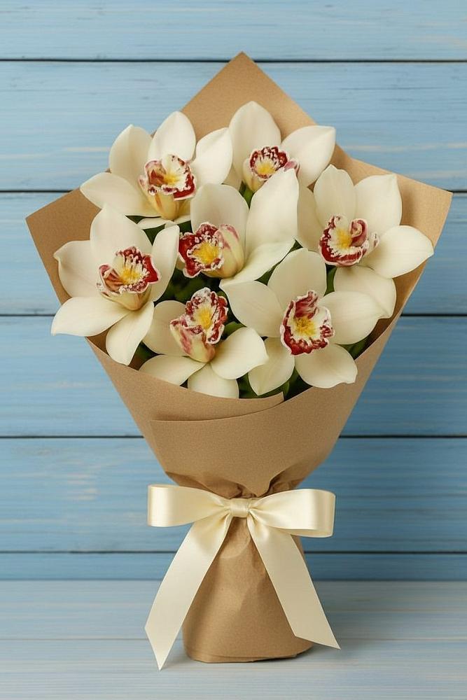 Букет цветов из: Орхидеи и Розы в Михайловка Башкортостан