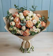 Букет цветов из:  Альстромерии и Розы #REPLACE_PRED# Михайловка Башкортостан